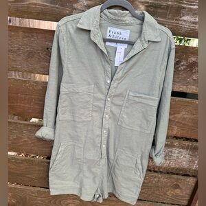 Frank & Eileen Ireland playsuit Sage size L NWT